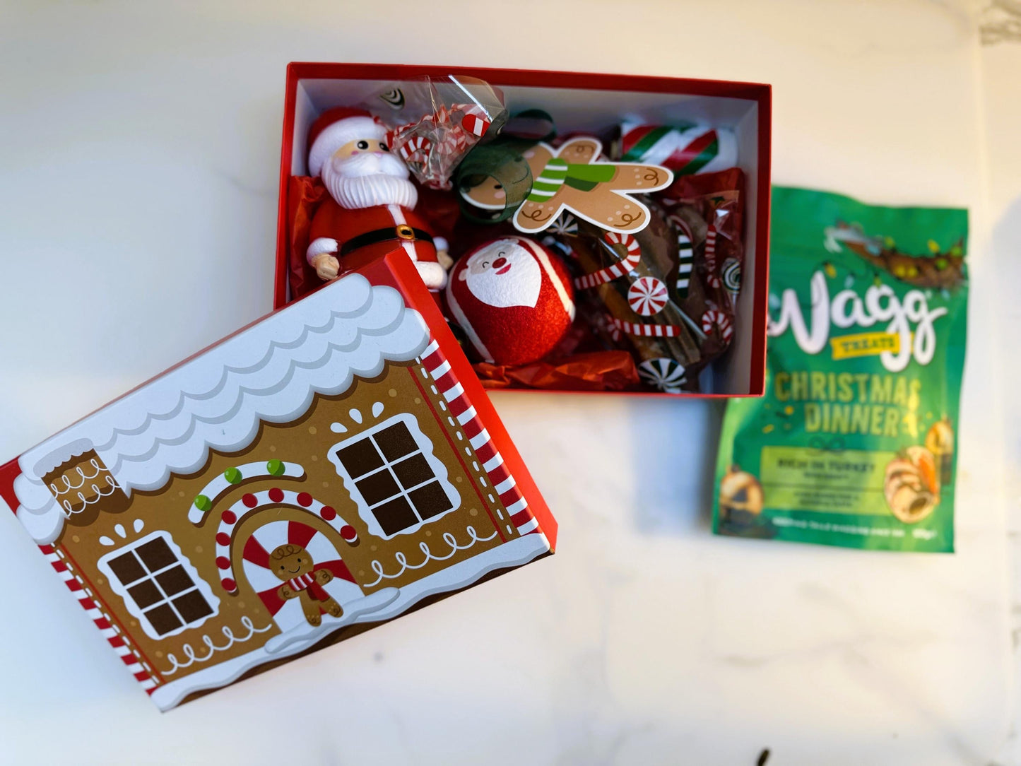 Mini Dog Toy & Treats Festive Christmas Hamper