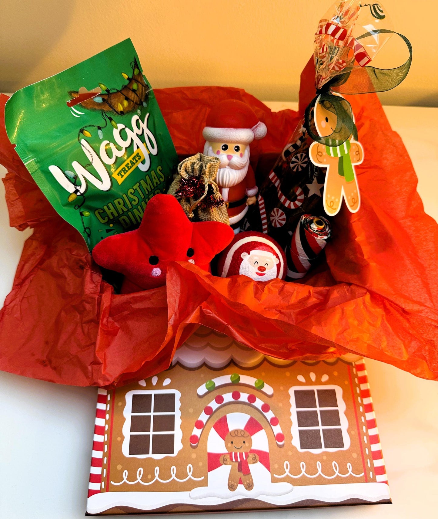 Mini Dog Toy & Treats Festive Christmas Hamper
