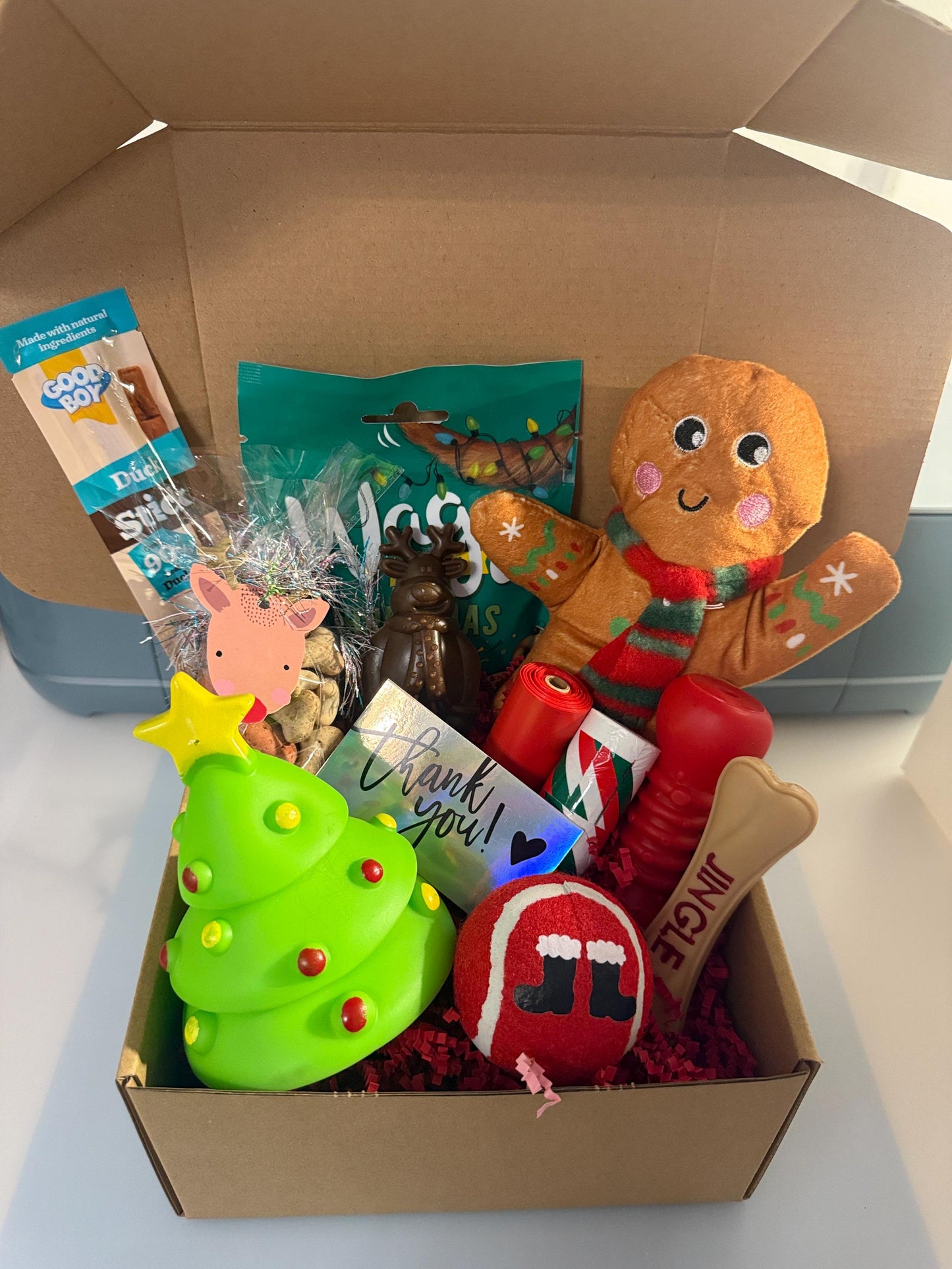 Christmas Dog Toy Treat Box