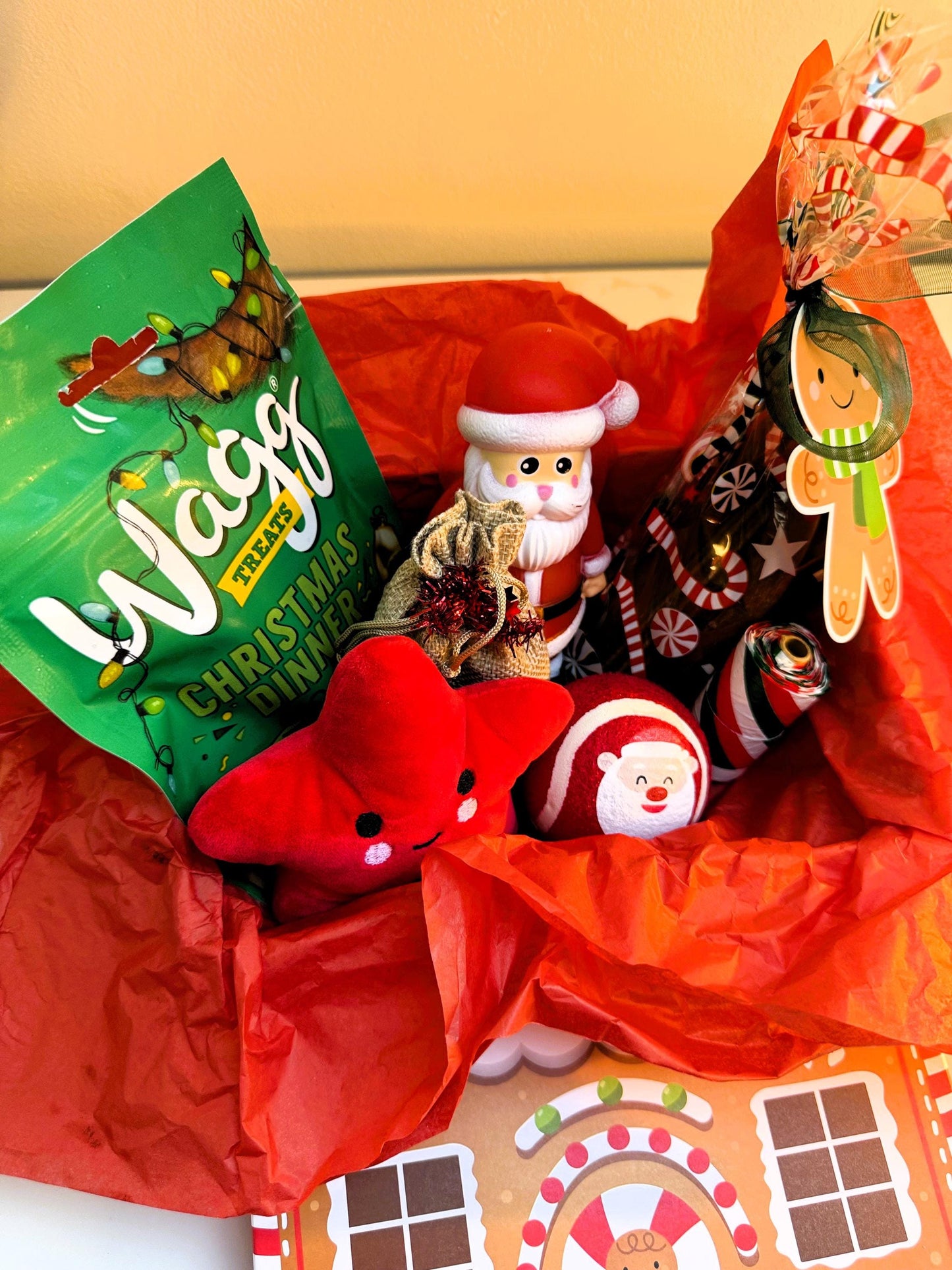 Mini Dog Toy & Treats Festive Christmas Hamper